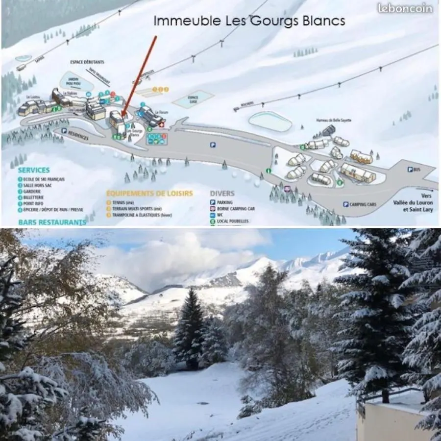 Appartement ski Station Val Louron - Au pied des pistes - 4 - 6 personnes Génos